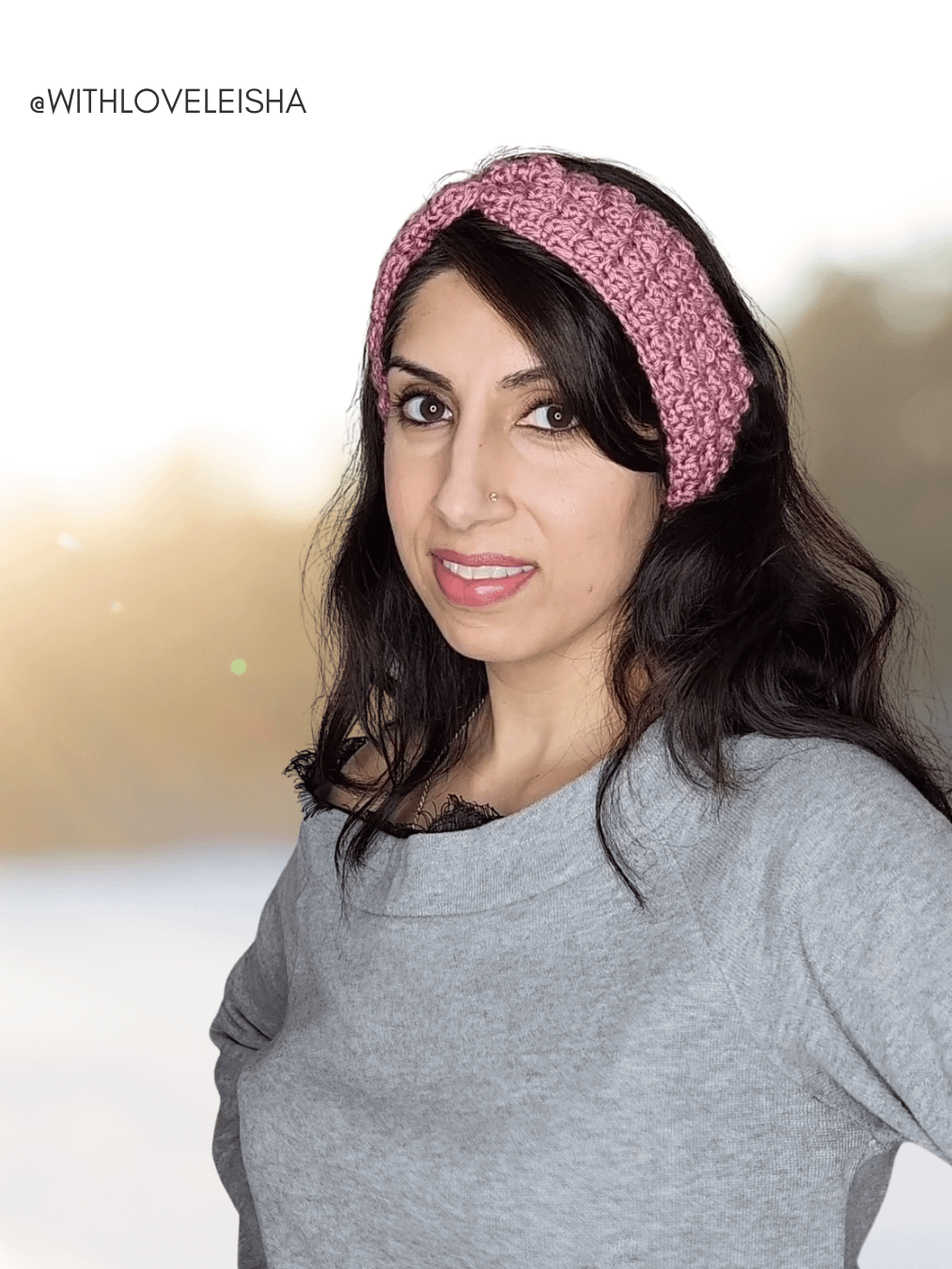 Easy to Size Cobblestone Winter Crochet Headband - Written Instructions for Beginners product image (7)
