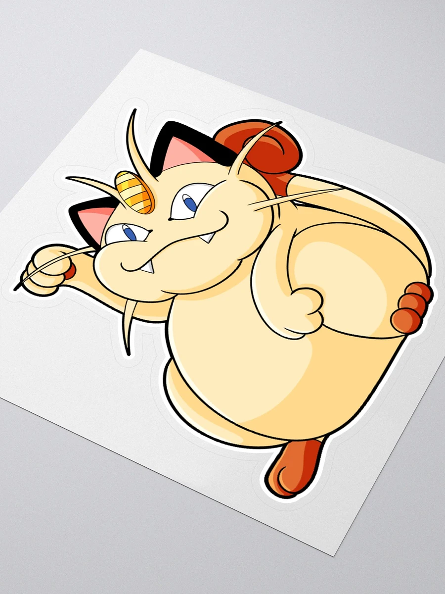 Chubby Meowth Large Sticker product image (3)