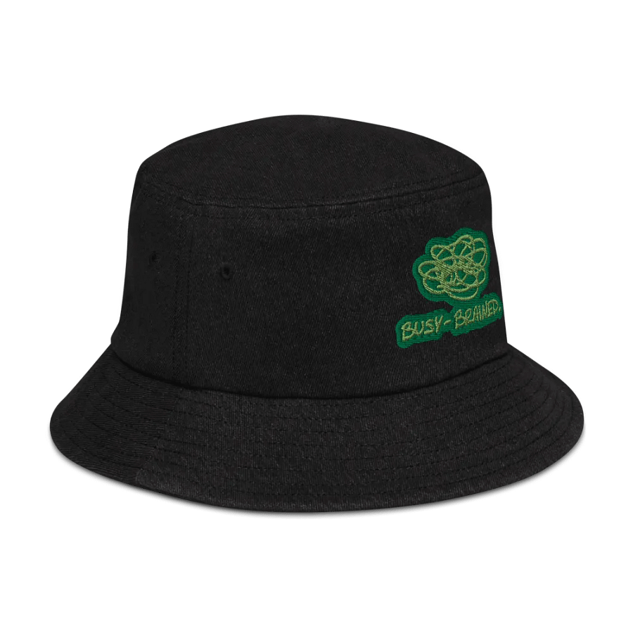 BUSY-BRAINED (moss) denim bucket hat product image (3)