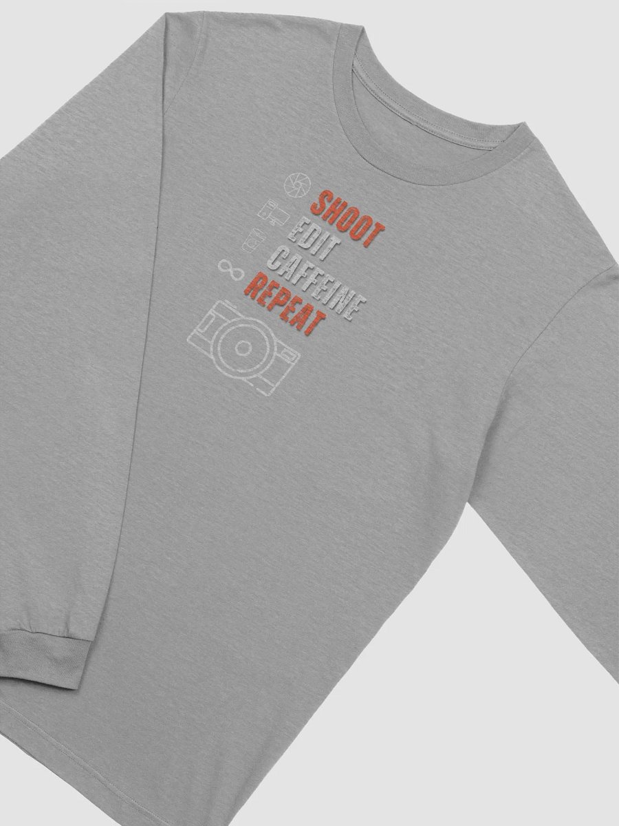 Shoot Edit Caffeine Repeat Long Sleeved T-shirt product image (33)