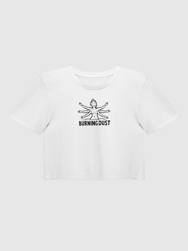 Burning Dust Women's Crop Top White product image (1)