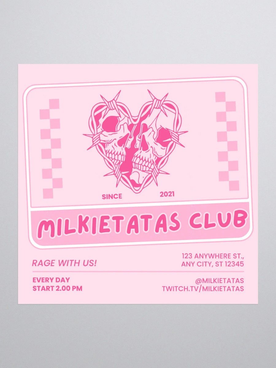 "MILKIETATAS CLUB" Sticker product image (1)