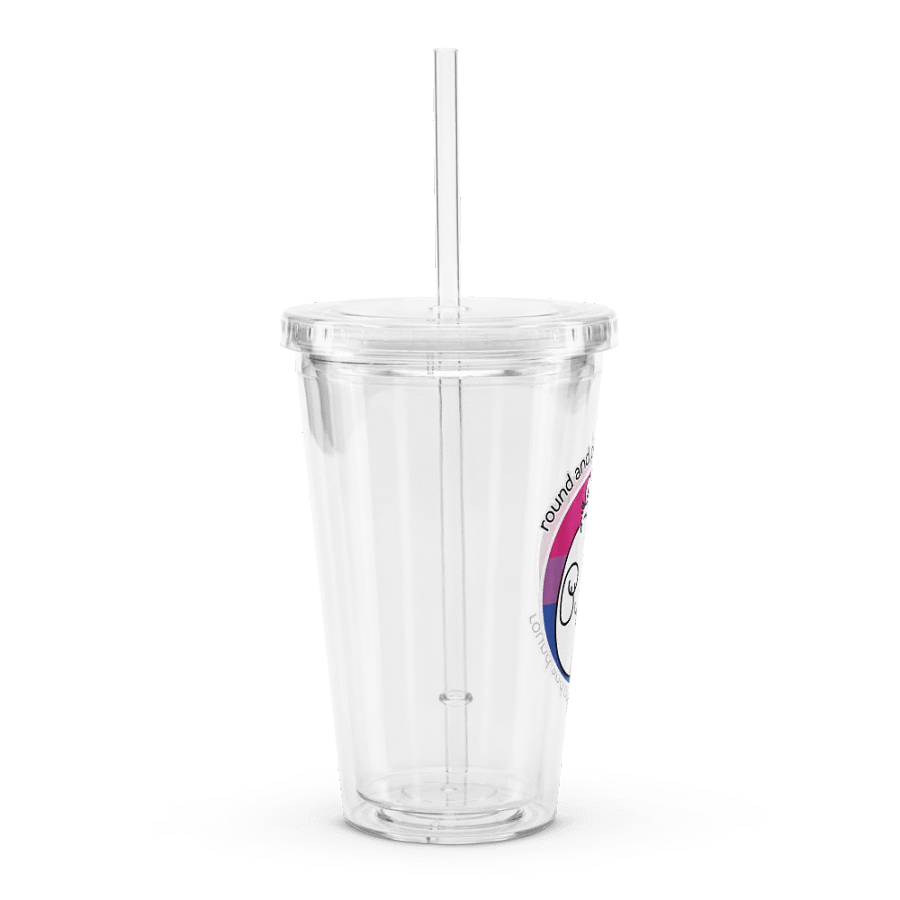 Round and Proud Manul Bisexual Version - Transparent Cup & Straw product image (3)