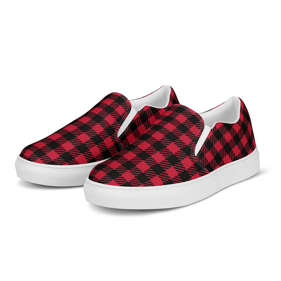 Buffalo Plaid Slip-On Canvas Shoes product image (3)