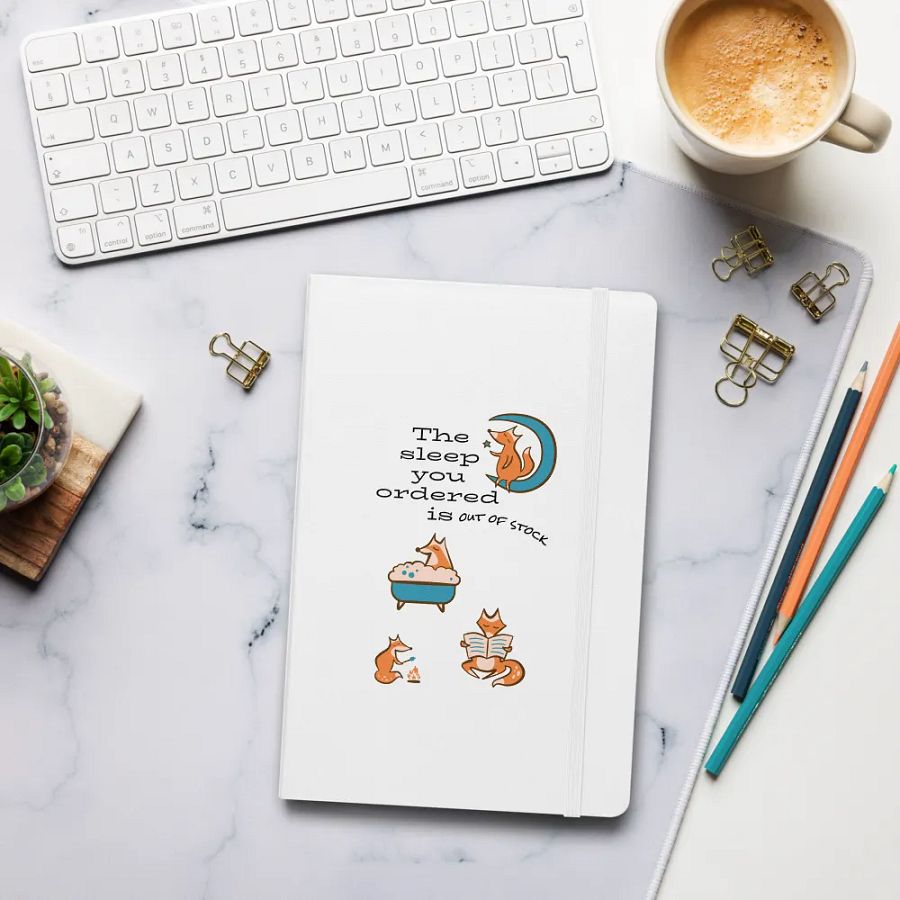 Hardcover Bound Notebook | JournalBook ( workaholic) product image (8)