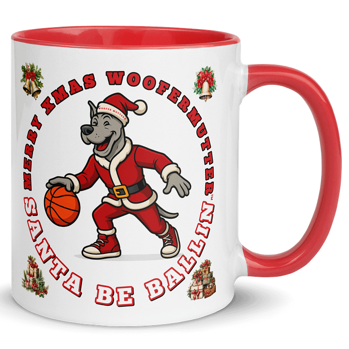 WooferMutter™ Santa Be Ballin Xmas Mug - Great Dane product image (7)