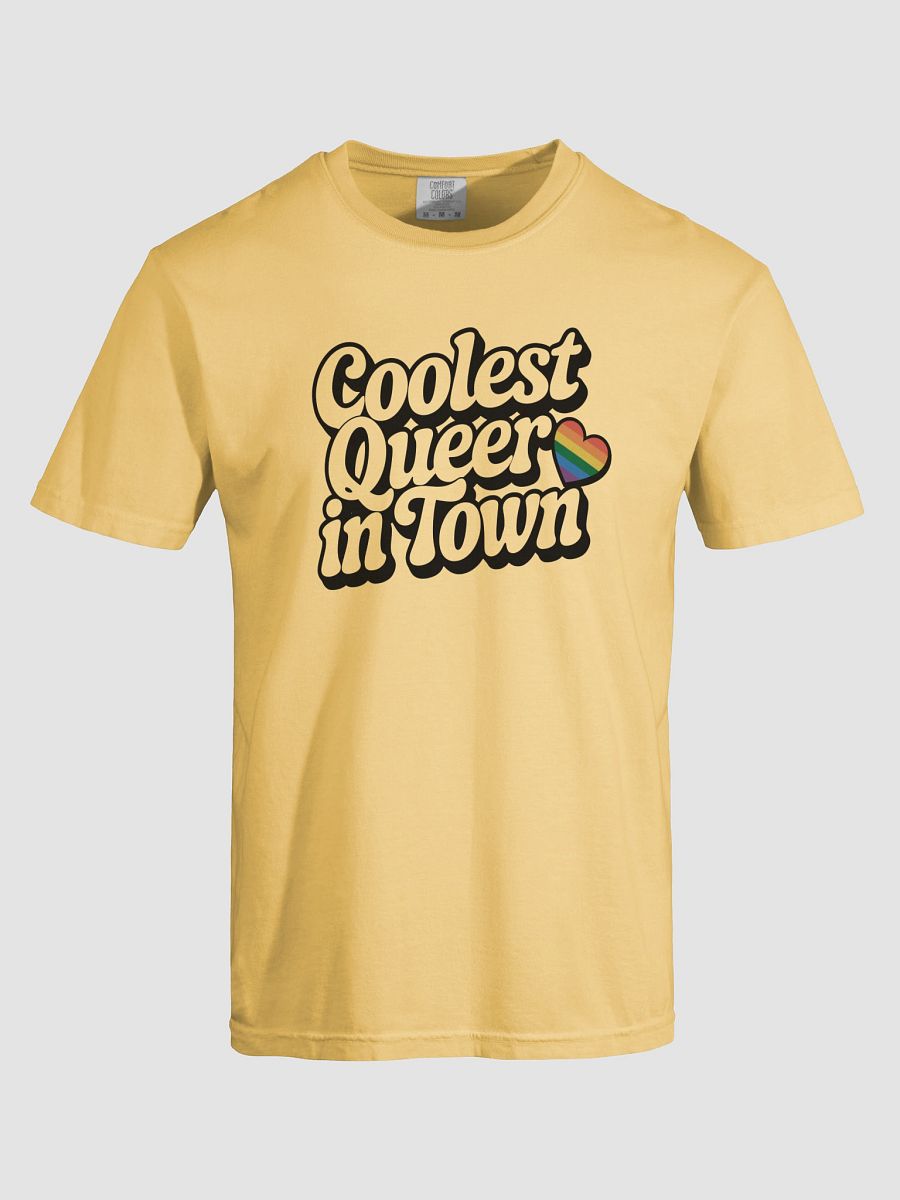 Coolest Queer in Town Rainbow Heart T-Shirt product image (37)
