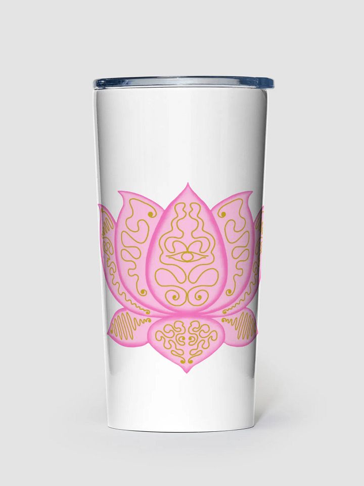 Golden Lotus Stainless Steel Tumbler product image (1)