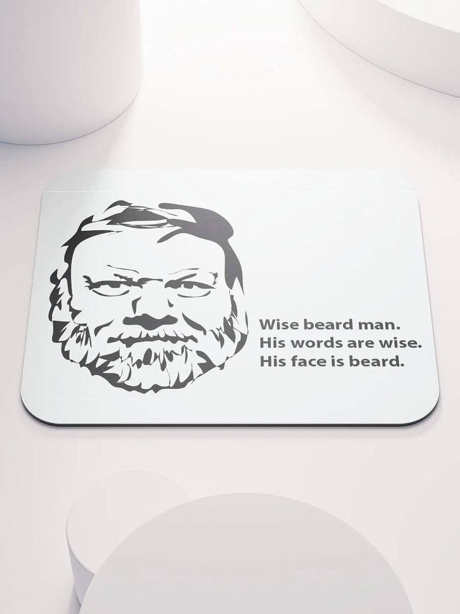 Wise Beard Man Mouse Pad product image (1)