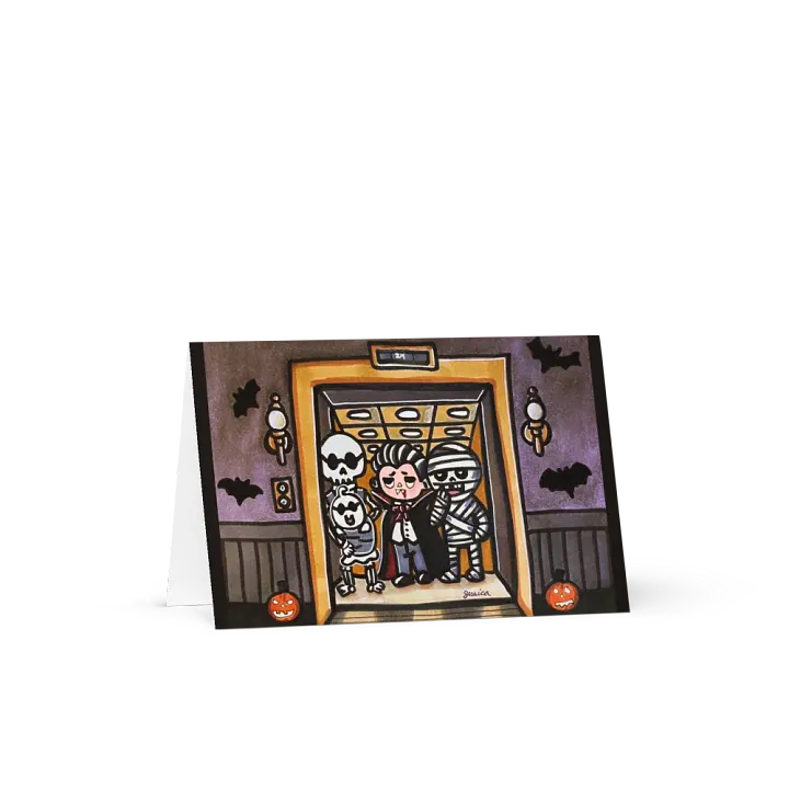 Eerie Elevator Greeting Card product image (1)