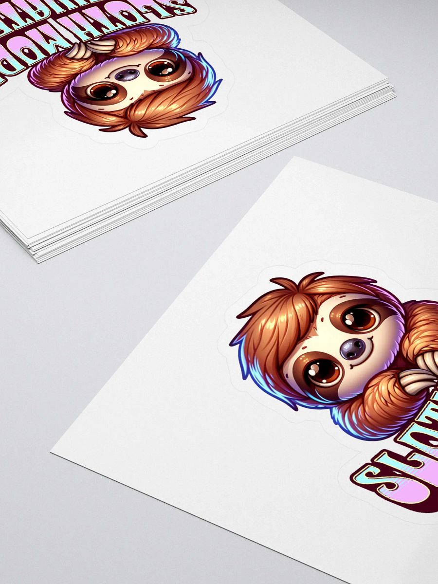 Sloth Mode Kiss Cut Stickers product image (4)