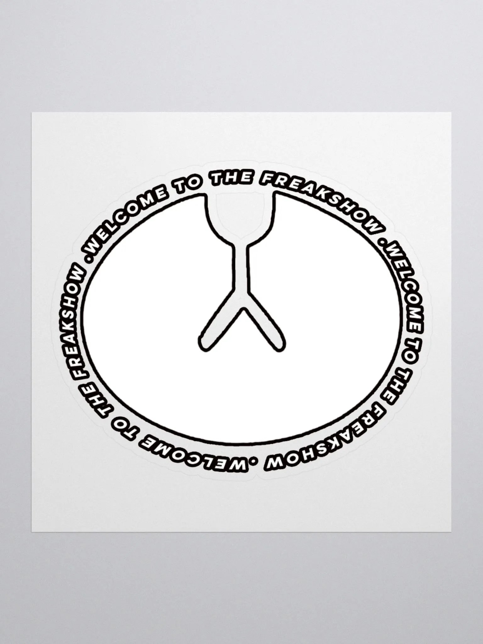 IcyDaRabbit Logo Sticker (White) product image (1)