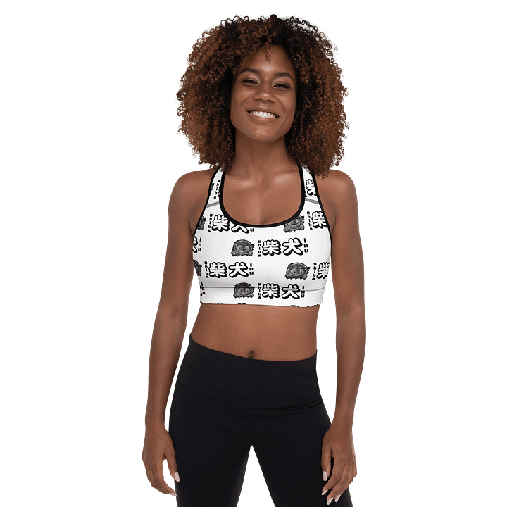 "HI" SHIBA INU All-Over Sports Bra product image (1)