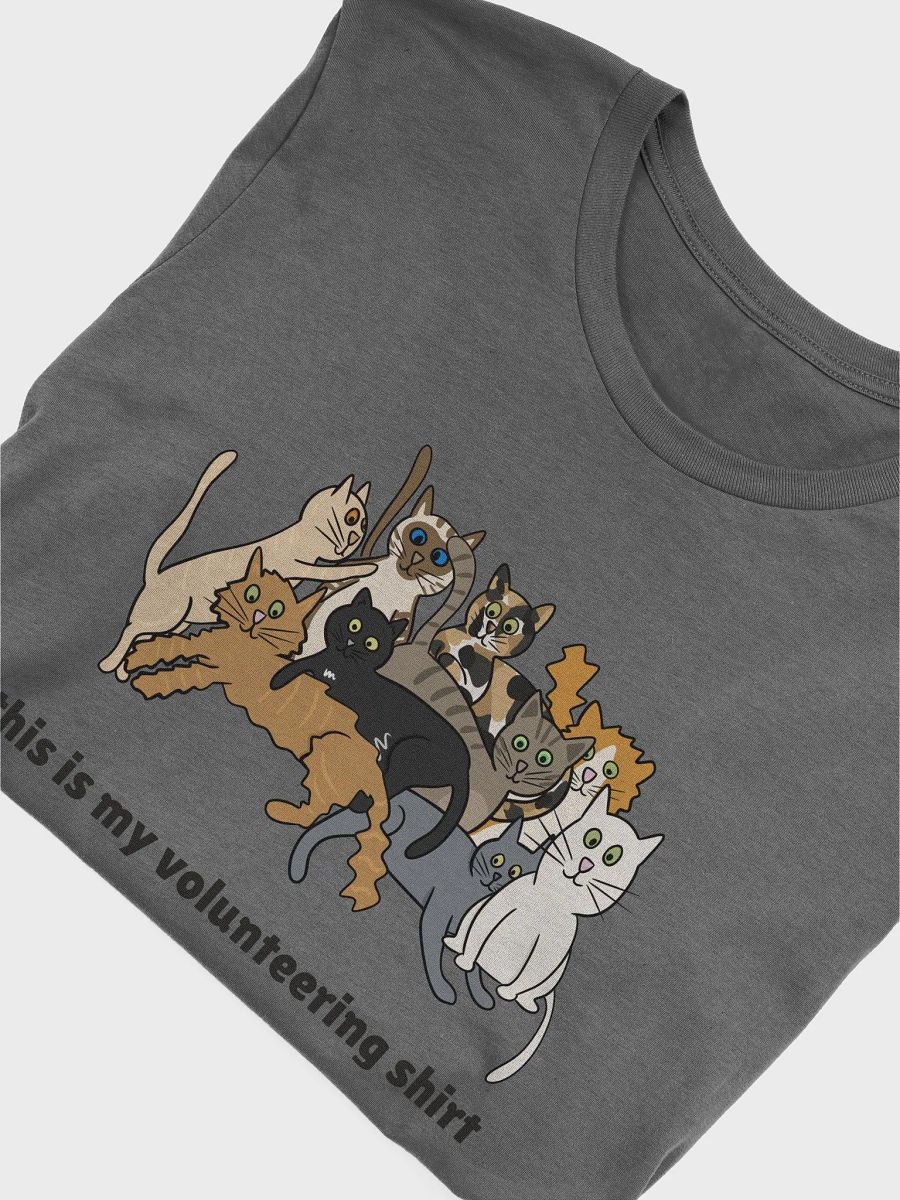 this is my volunteering shirt - cat pile product image (5)