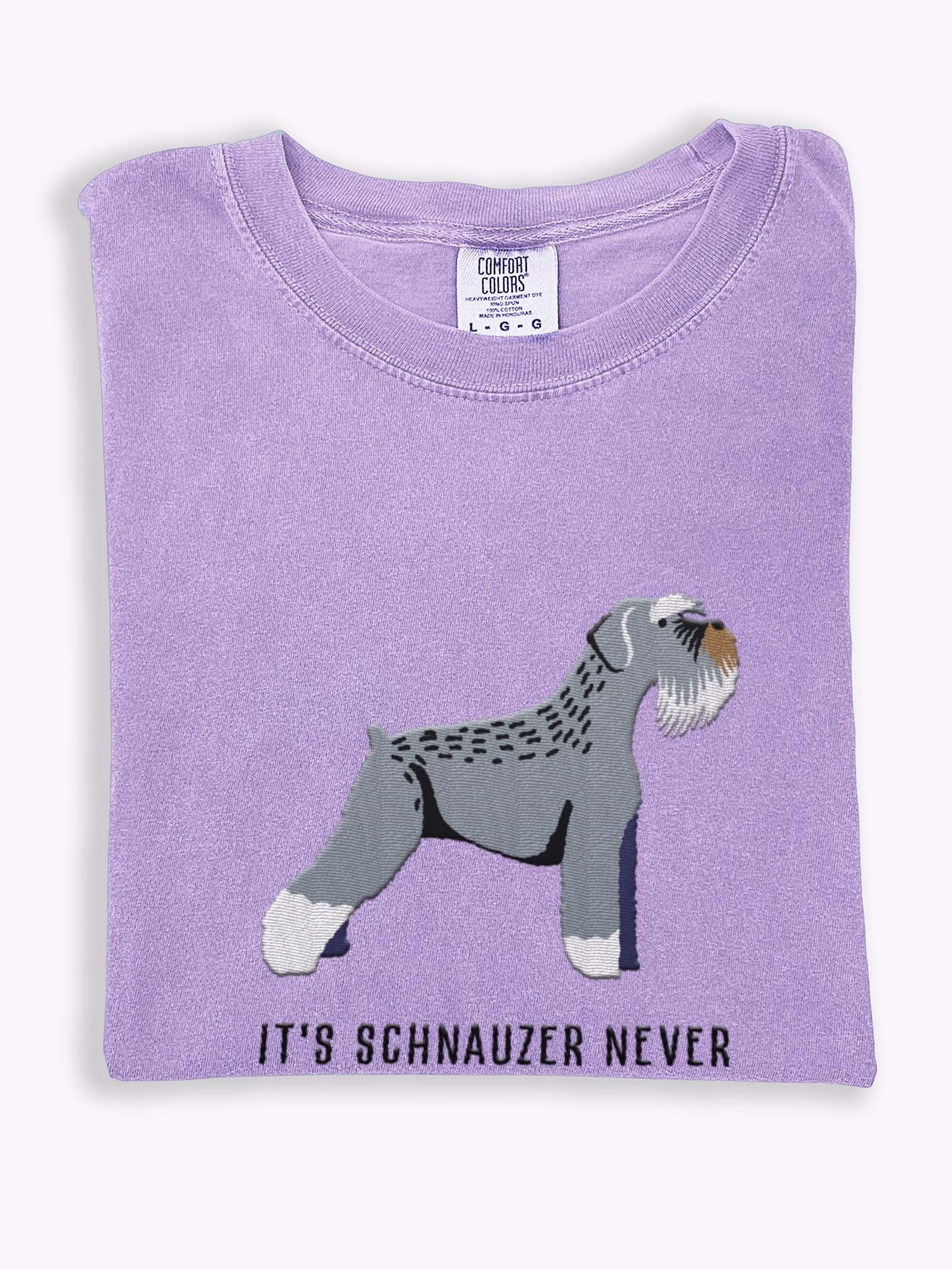 It's Schnauzer Never T-Shirt(Embroidered) of a Schnauzer product image (1)
