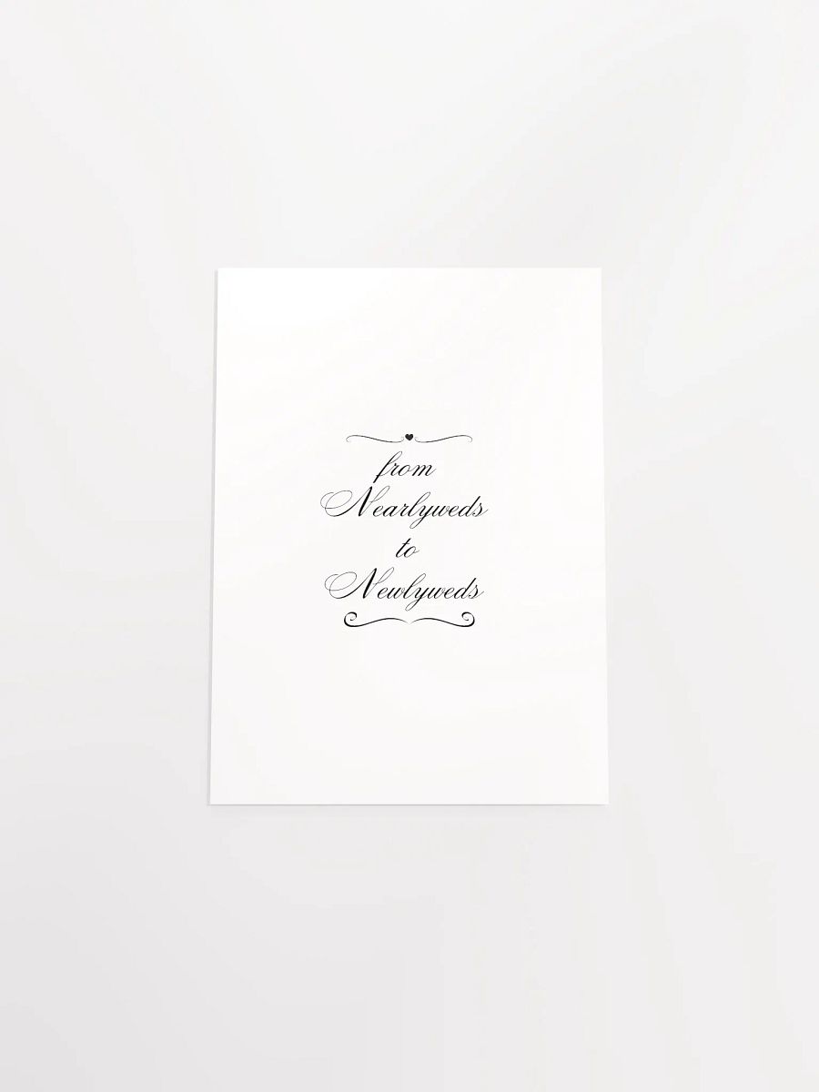 Poster - From Nearlyweds to Newlyweds product image (44)