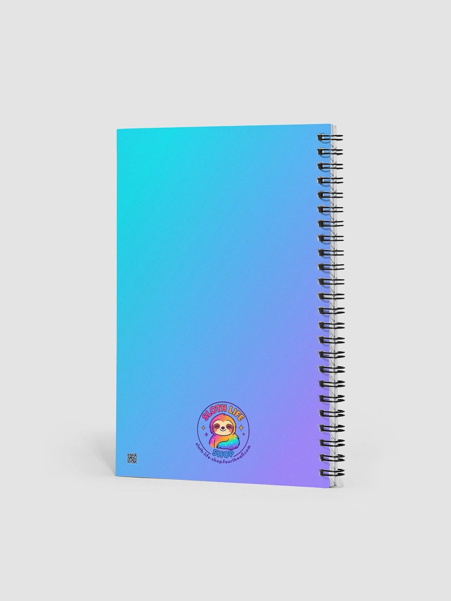Savor Every Bite – Funny Chocolate Sloth Notebook | Sloths Having Snacks Collection product image (2)