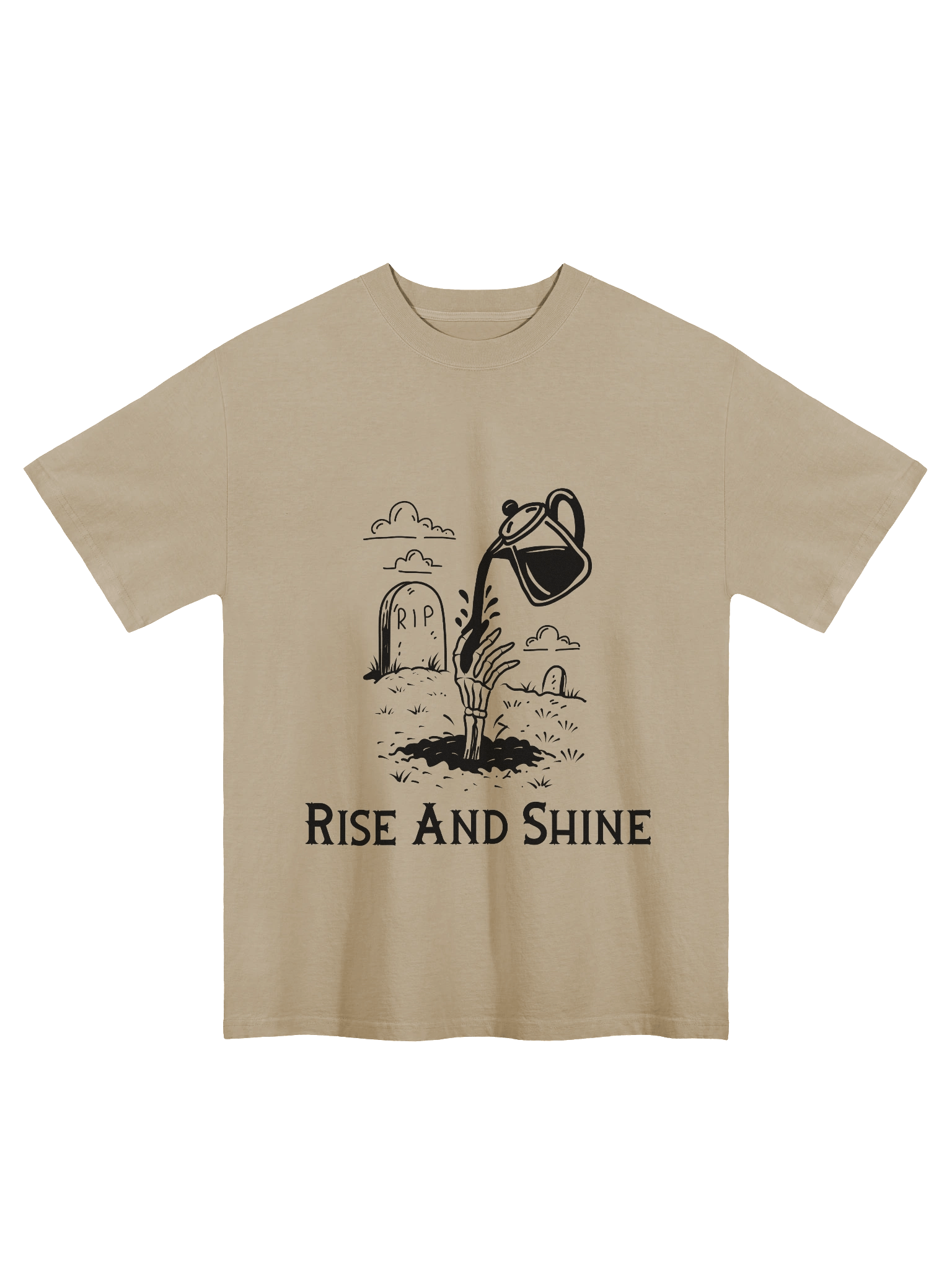 Rise and Shine Faded Oversized T-Shirt product image (1)