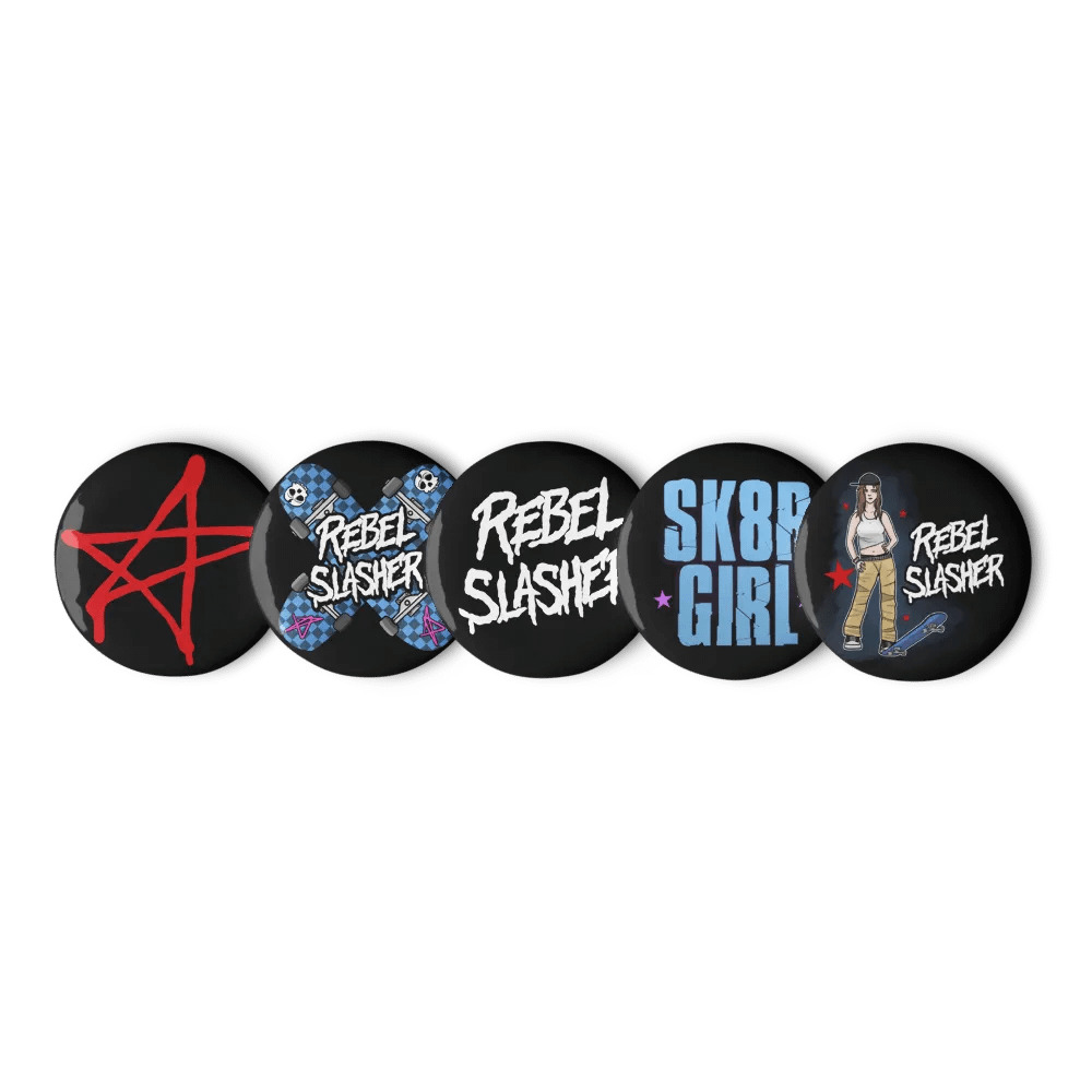 Rebel Slasher Skater Emblem Pins product image (3)
