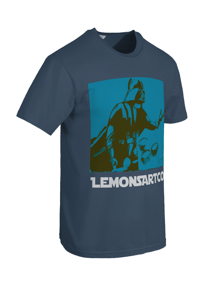 Darth Vader Blue Hi Contrast Cotton Tee product image (103)