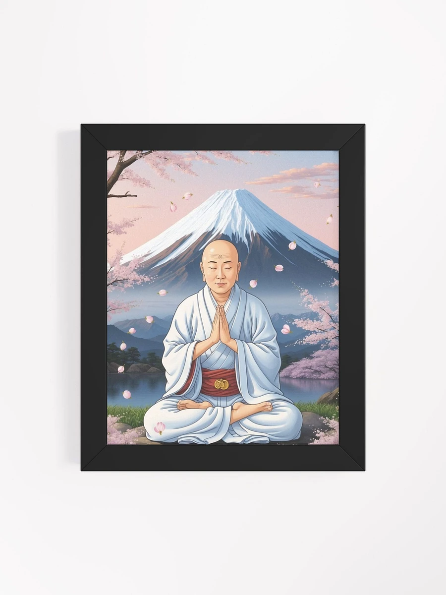 Nichiren Chanting Nam Myoho Renge Kyo at Mount Fuji - Framed Matte Poster product image (26)