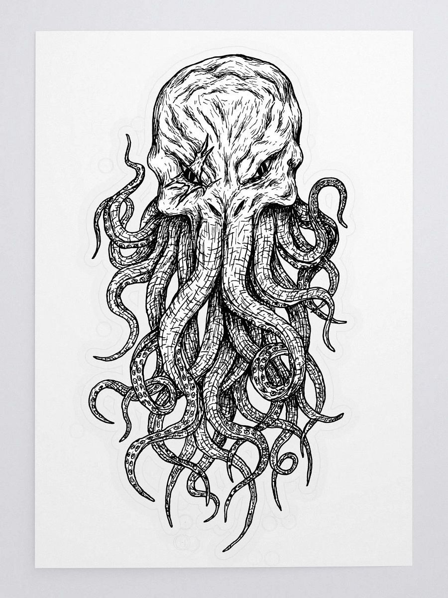 No God's Only Squid Sticker product image (1)