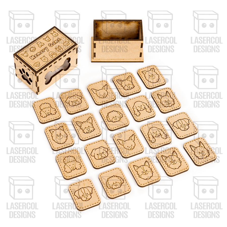 Memory Game (Dogs) Version - Laser Cut Files product image (5)