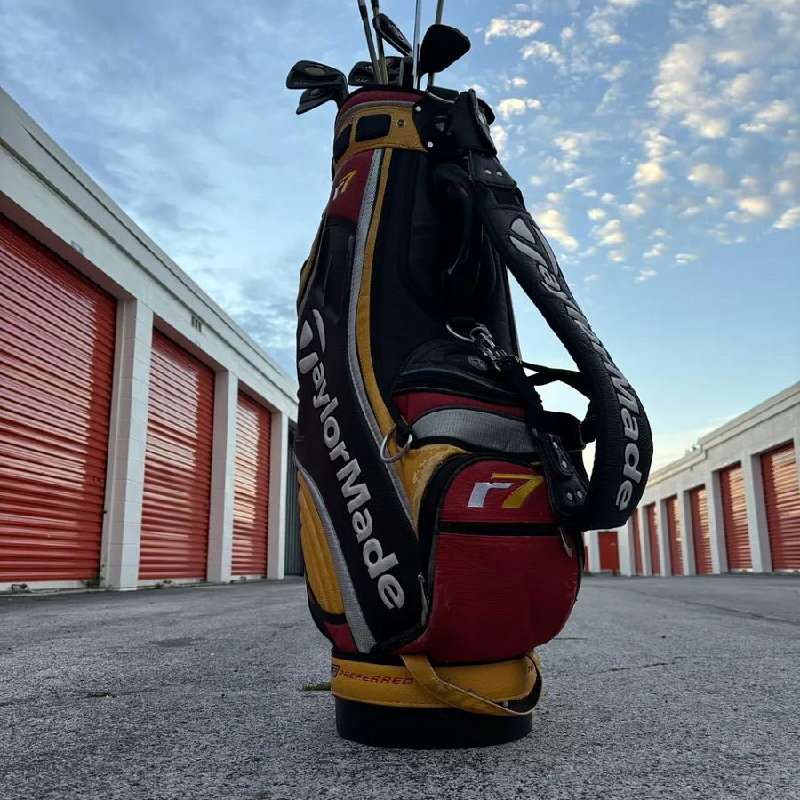 TaylorMade R7 Staff Stand Golf Bag Vintage 25th Anniversary Edition-Red & Yellow product image (3)