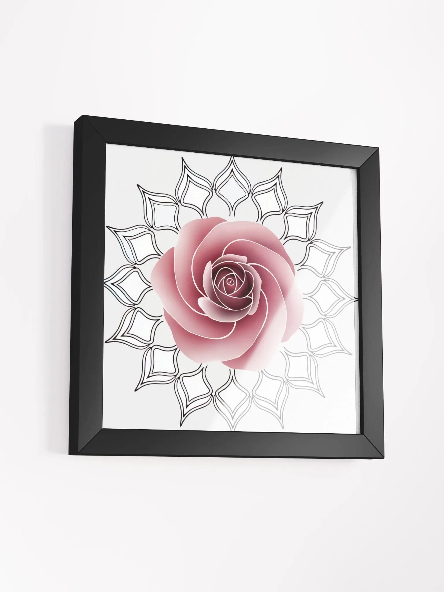 Rose Mandala Art - Mandala Rose Drawing product image (34)