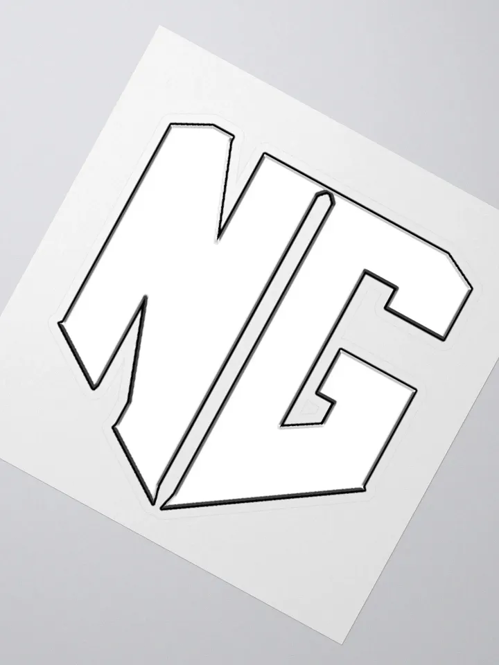 N.E.W. Gaming - White Logo Sticker product image (5)