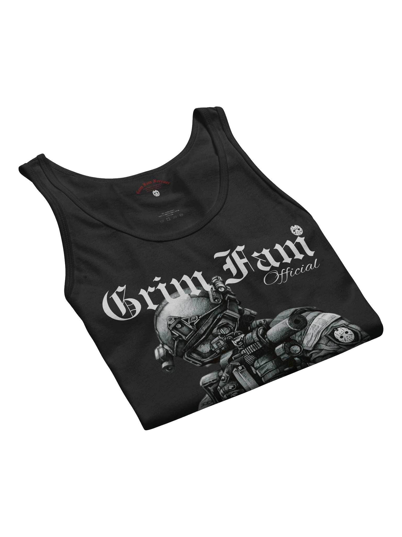 GRIM FAM — SQUAD GRIM FAM — CHAOS DIVISION | TEAM EXCLUSIVE: CHEESECAKE EDITION - TANKTOP/SINGLET- #1 - Black / Navy / Blue / Red / Grey product image (3)