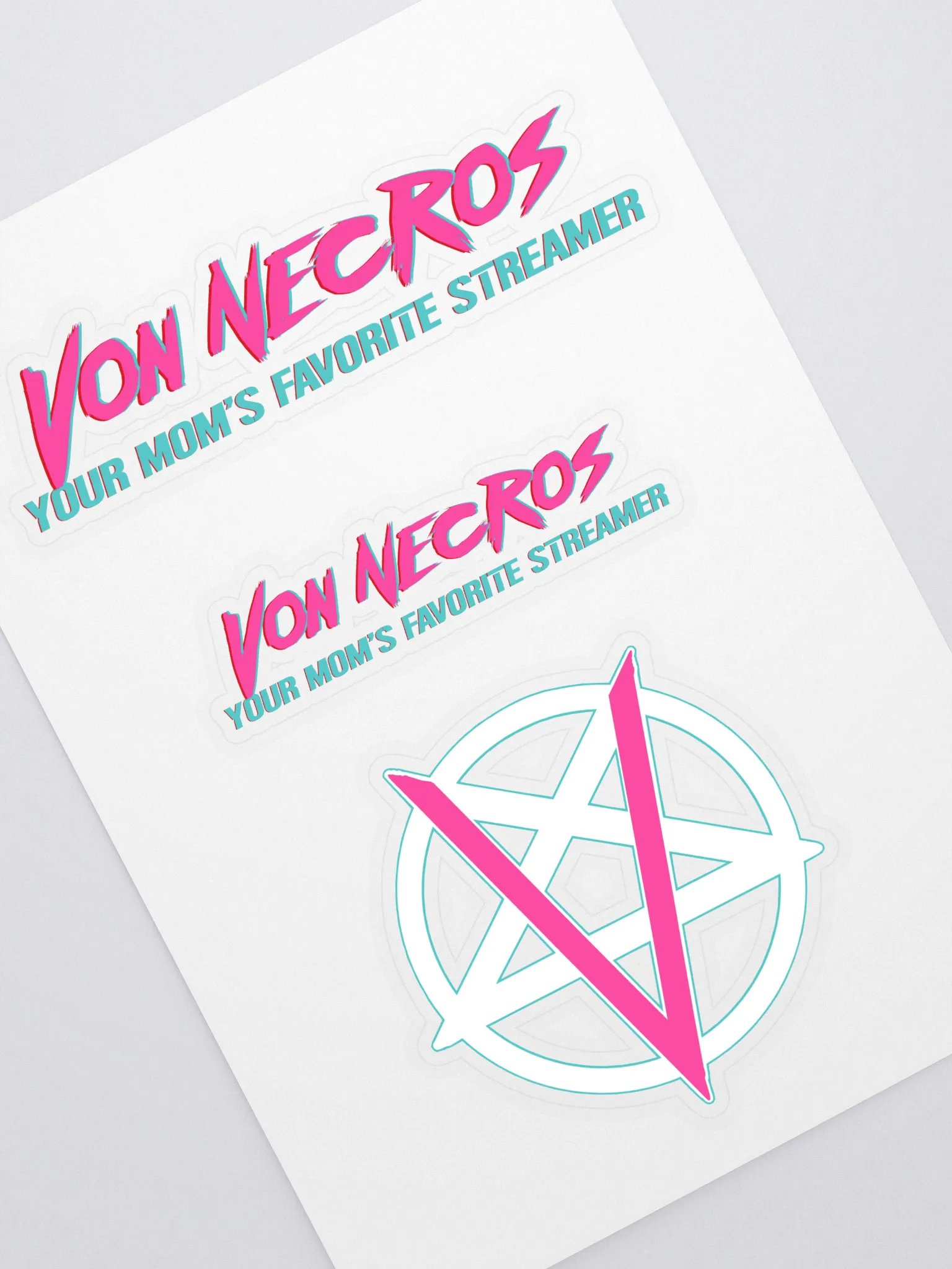 "Your Mom's Favorite" Sticker Sheet product image (1)