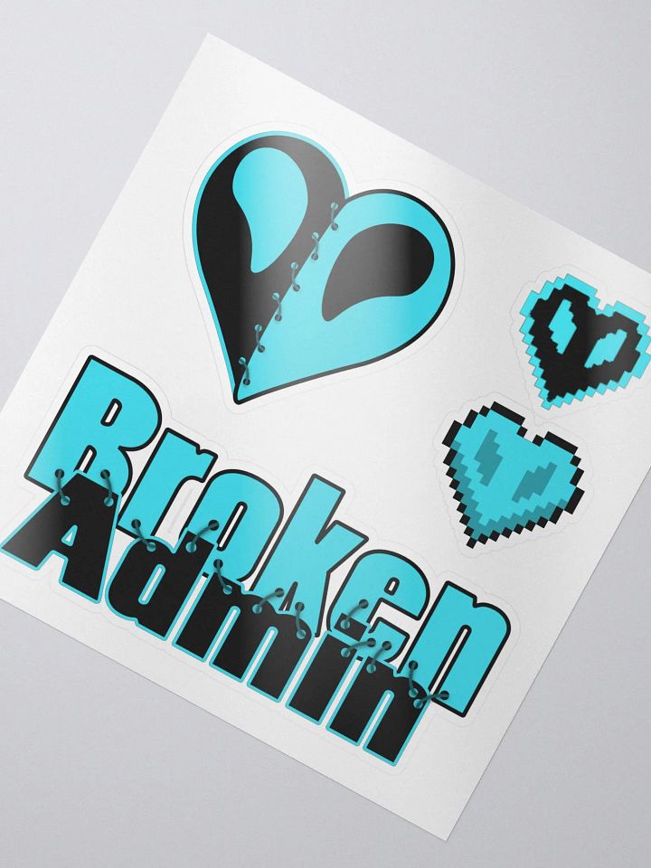 Broken Heart Stitched Stickers Pack product image (2)