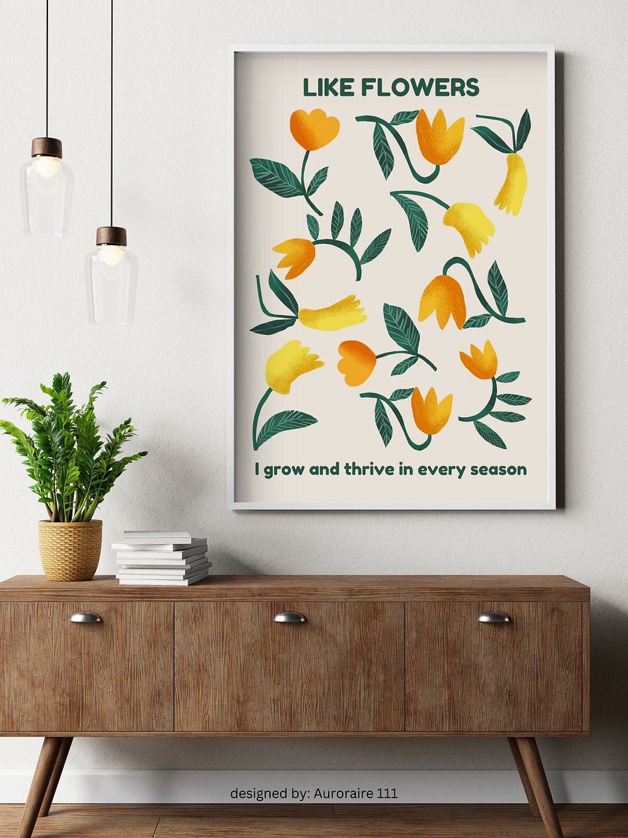 I Grow and Thrive - Printable Wall Art | Digital Poster Download | Multiple Sizes Included product image (7)