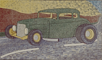 Green Hotrod Print product image (5)