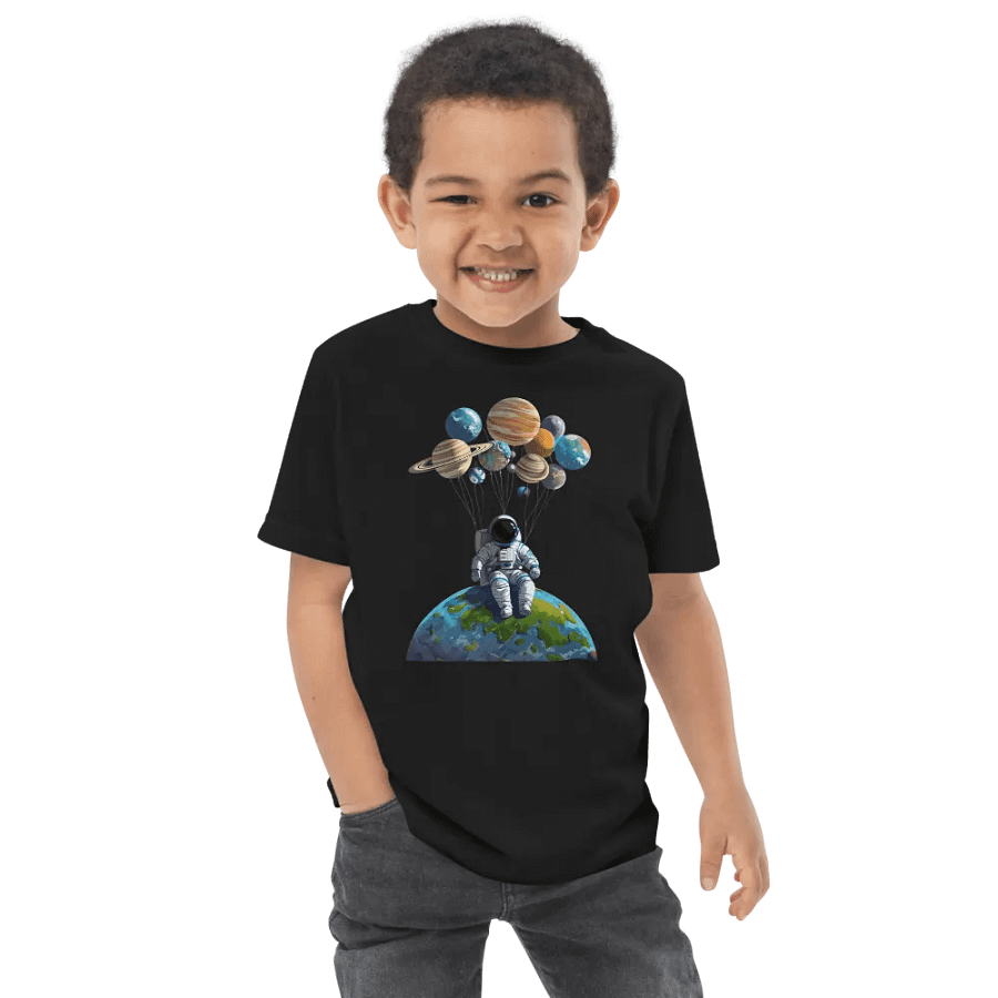 AstroToddler: Cosmic Adventure Jersey T-Shirt product image (4)