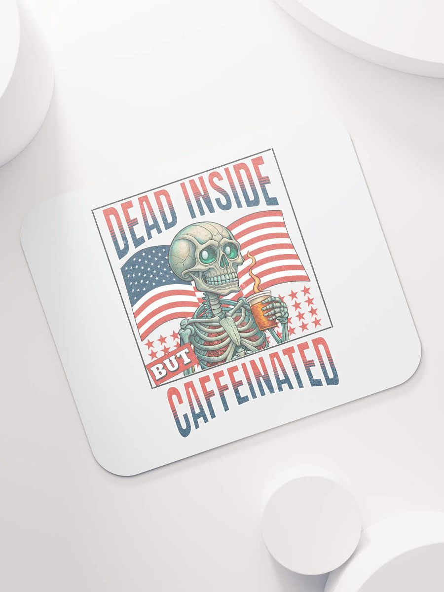 Dead Inside But Caffeinated Mouse Pad product image (5)