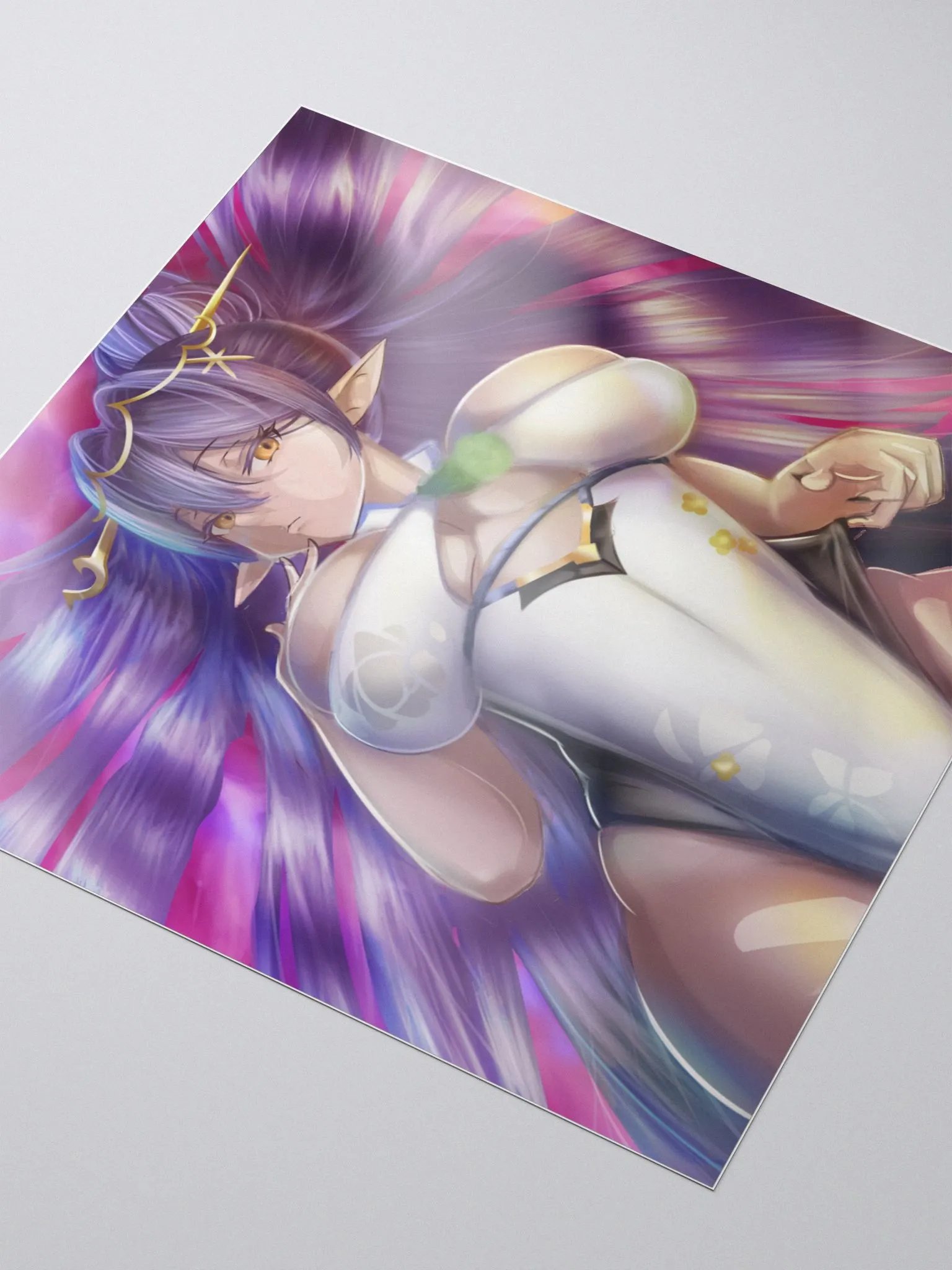 Dark Elf waifu sticker product image (3)