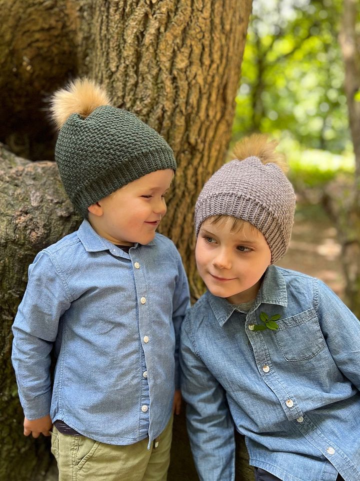 Herringbone Moss Winter Crochet Hat Pattern Baby to Adult Sizes product image (1)