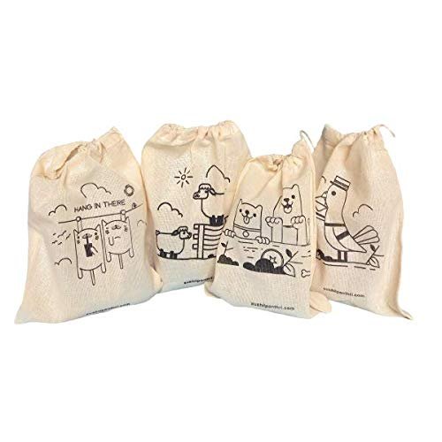 Multipurpose single string Doodle cotton small potli/bag product image (1)
