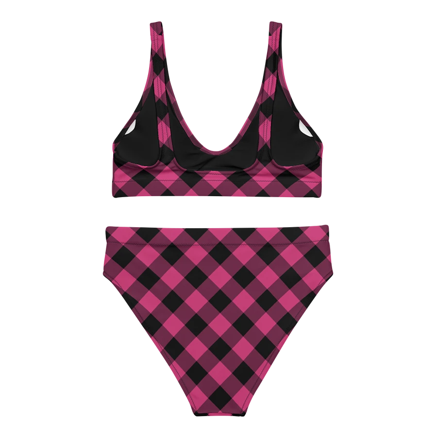 Bright Pink Buffalo Check Plaid Bikini product image (4)