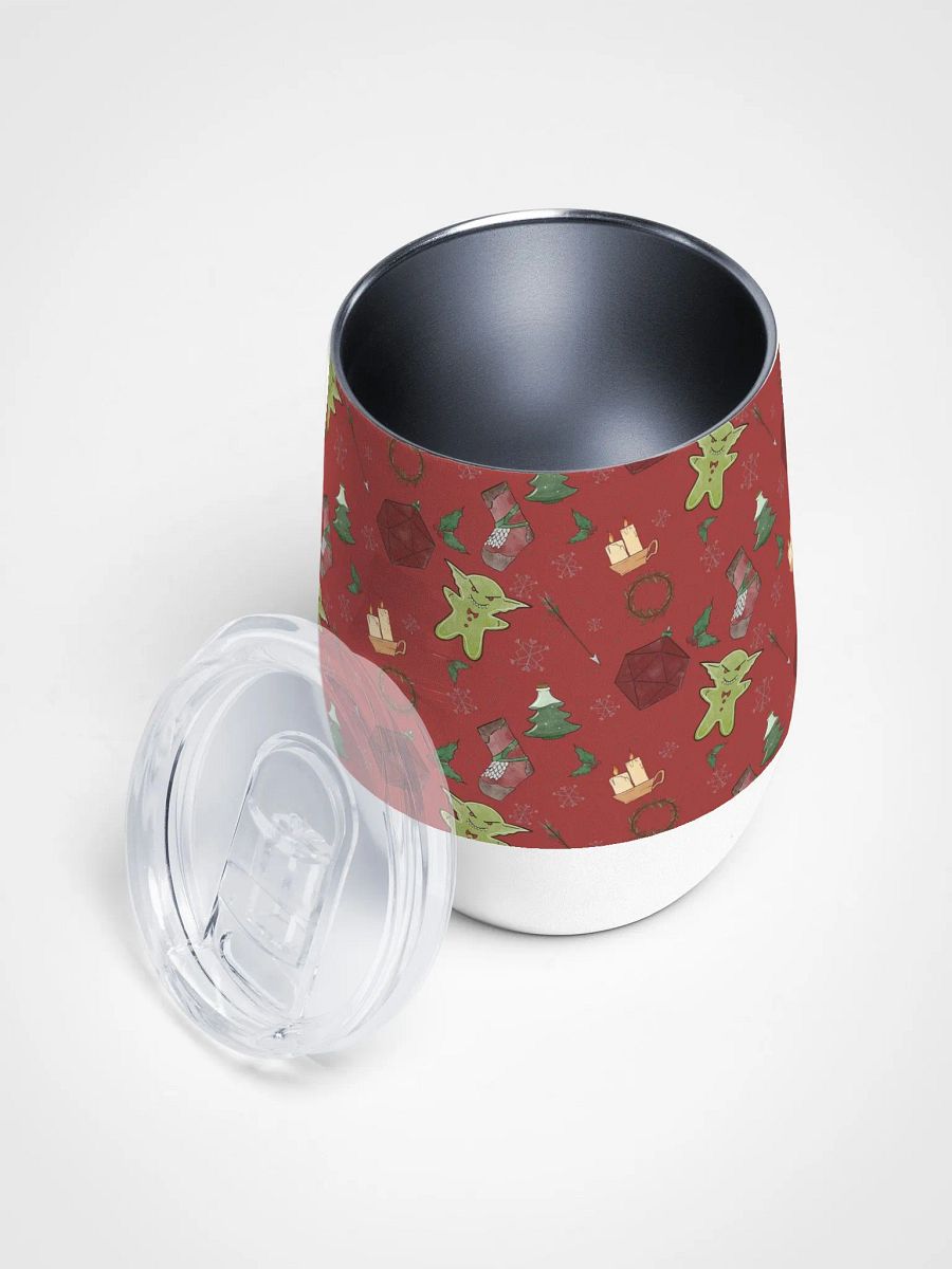 D&D Christmas Goblin - Stainless Steel Wine Tumbler product image (3)