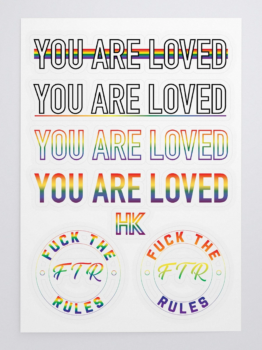 You Are Loved + FTR Rainbow Stickers product image (3)