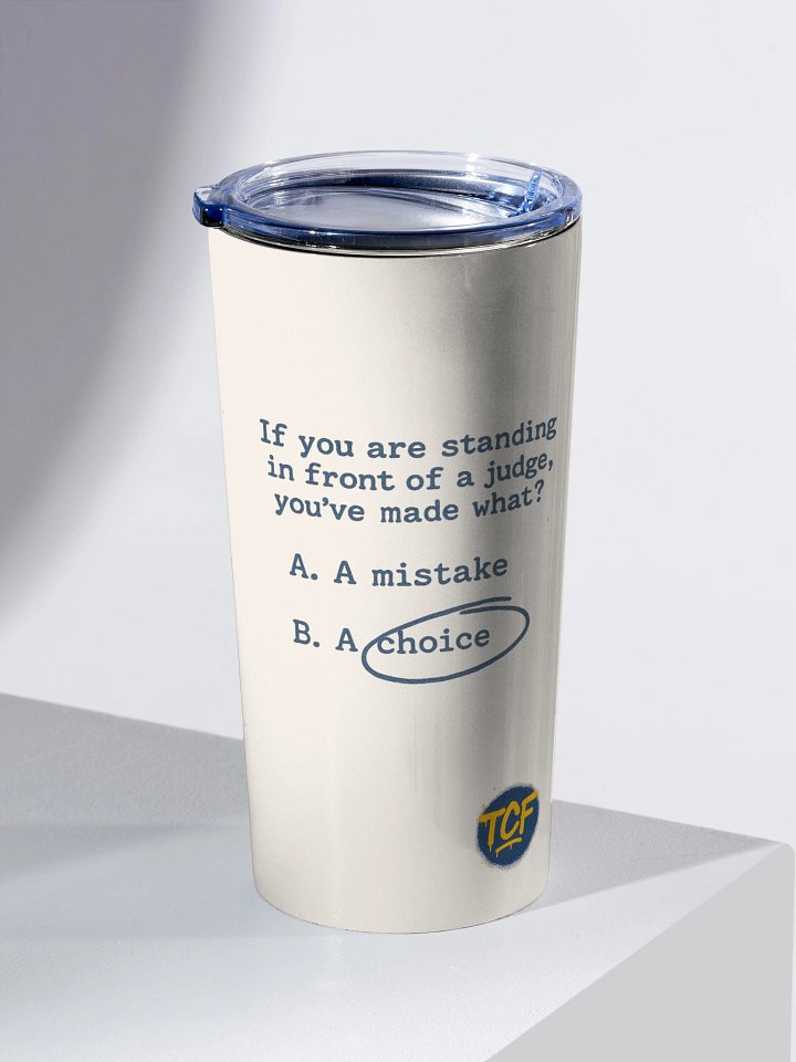 You Made A Choice 20 oz Stainless Steel Tumbler product image (1)