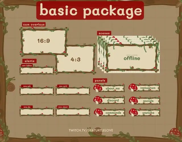 🍄Mushrooms always have the best jokes—they’re real fun-guys🍄 🍄BASIC PACKAGE 🍄ALERTS 🍄PANELS 🍄CAM OVERLAYS 🍄SCENES KO-FI 🔗LINK IN BIO #kofi #twitch #streamgraphics #mushroom