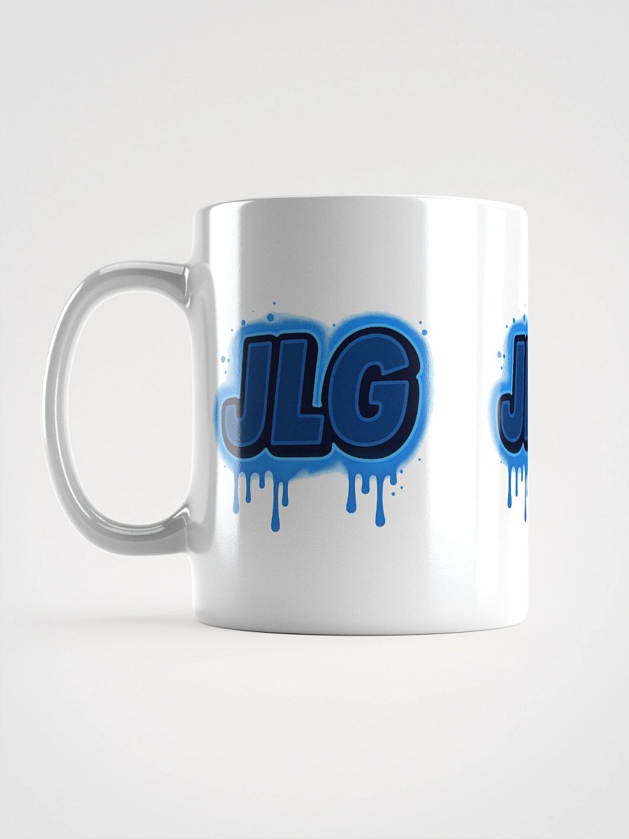 JLG Drip Logo White Glossy Mug product image (16)