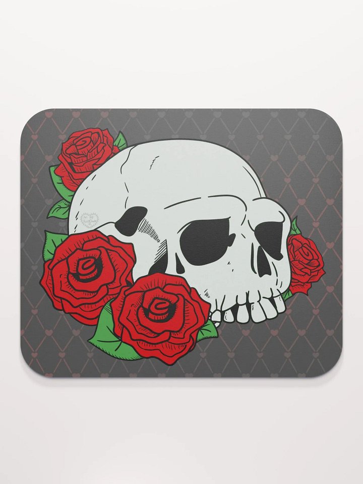 Skull & Roses Mouse Pad product image (1)