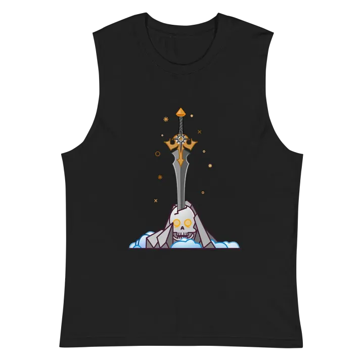Sword in the Skull - Argent Variation - Men's Style Muscle Tank product image (2)