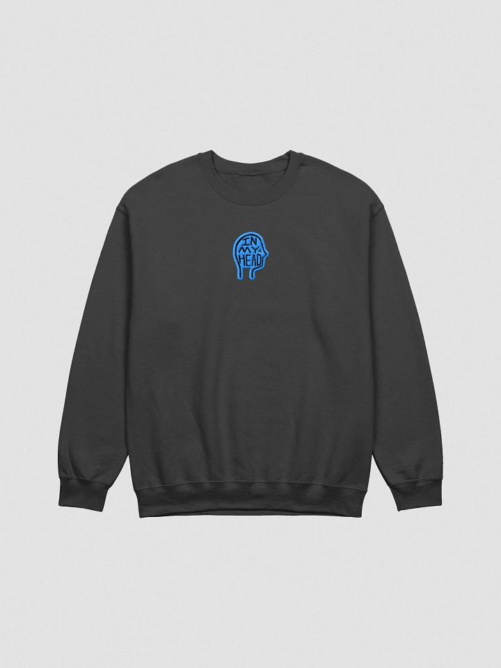 In My Head embroidered crewneck (blue contrast design) product image (2)
