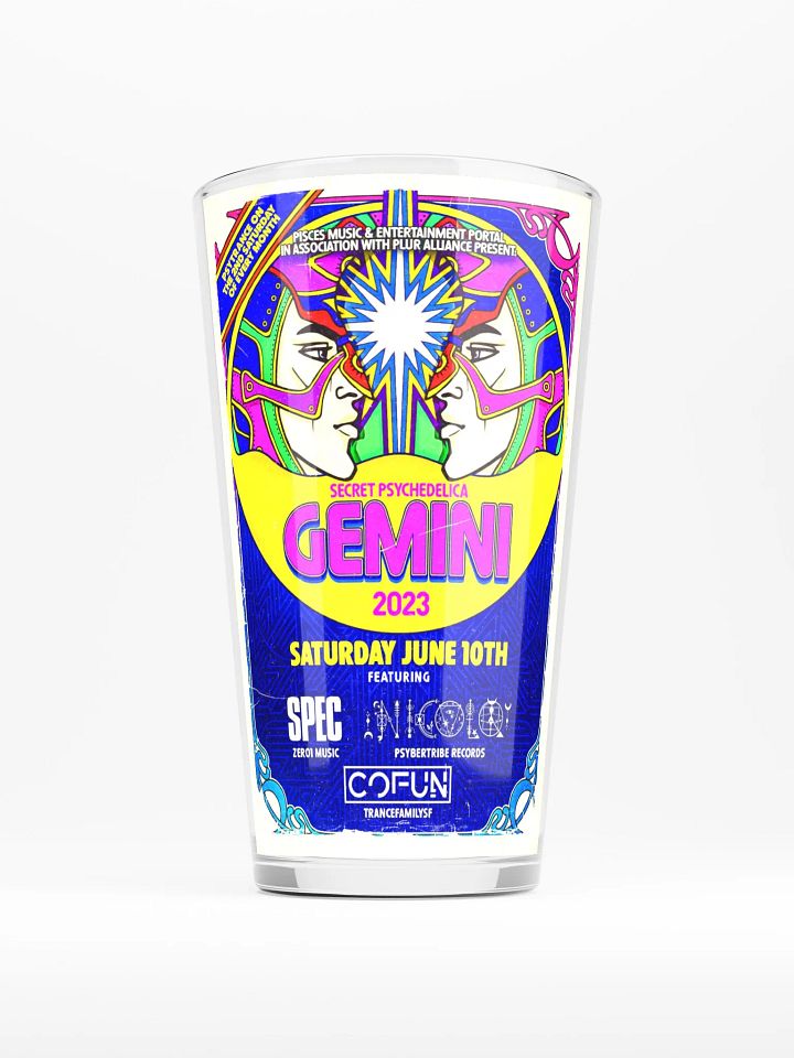 Gemini 2023 Shaker Pint Glass product image (1)